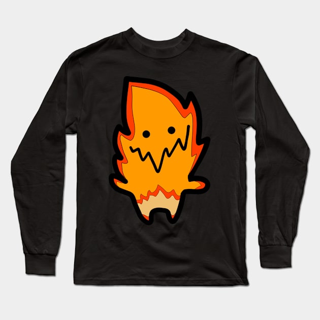 The Flame Fire Long Sleeve T-Shirt by Monster To Me